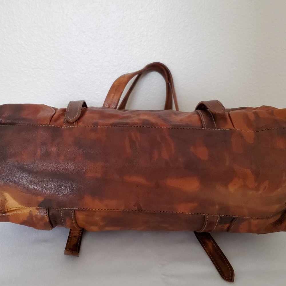 Prada Leather Bag galleria Brown black tie dyed tan cowgirl western edition camo - Picture 4 of 11